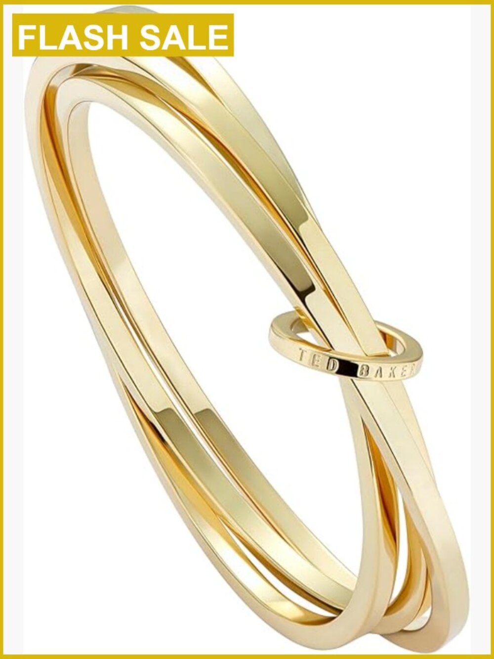 Gold-Tone Multi Hoop Bangle Bracelet Minimalist Style